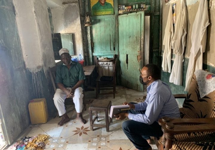 Interview session with an elder in Mikindani