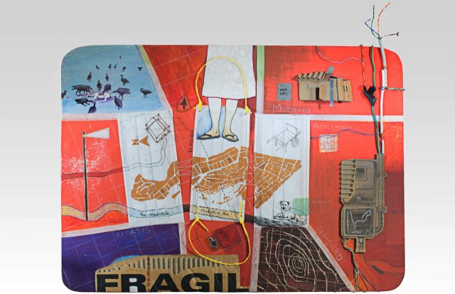 Fragile Map of Hope by Dubián Monsalve. Exhibition Three views of confinement, CDCM, 2020.