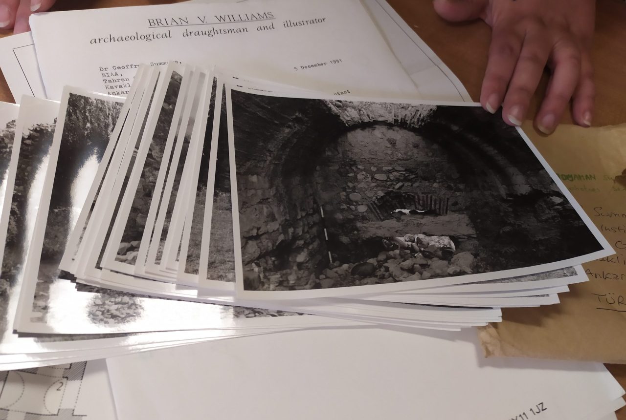 Photographs including a letter showing personal information from BIAA archive. ©BIAA_PH15368